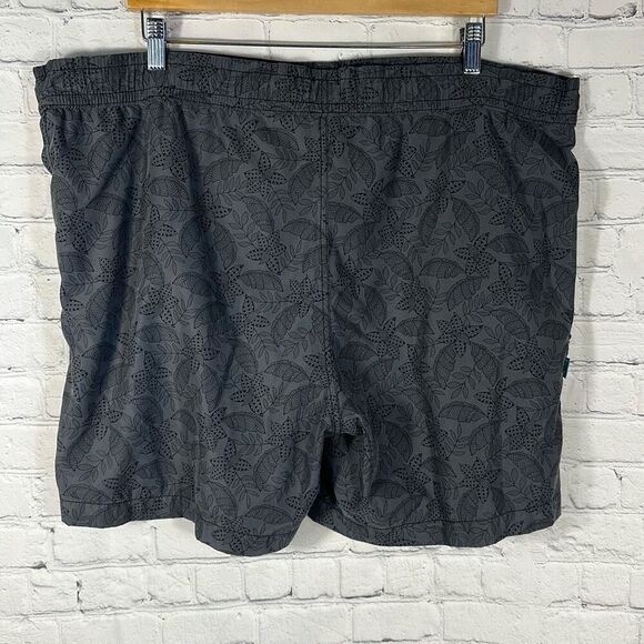 Tommy Bahama Swim Trunks Gray Floral Swimwear size L Large Board Shorts - Picture 4 of 7